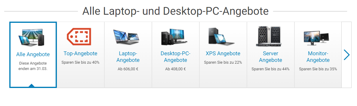 Bis zu 50% Rabatt im Dell-Shop